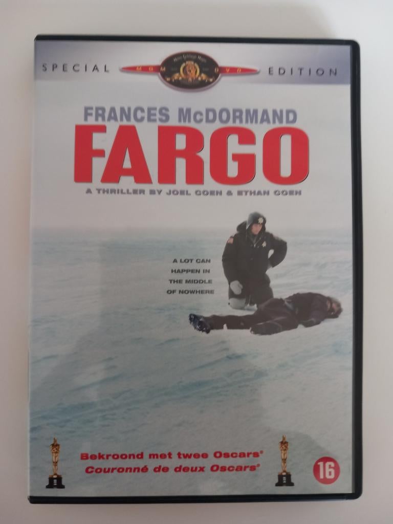 Dvd Fargo (Actiethriller- Filmklassieker) AANRADER, Ophalen of Verzenden, Zo goed als nieuw, Actiethriller