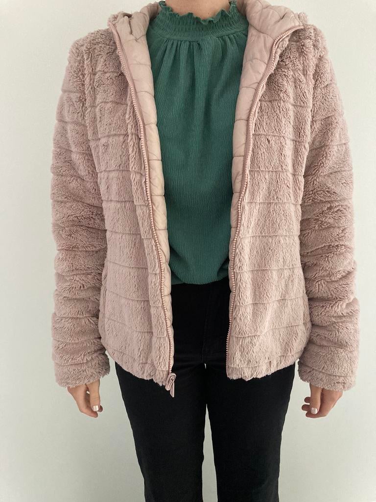 Oud-roze omkeerbare jas maat L, Kleding | Dames, Ophalen, Sora van JBC, Maat 42/44 (L), Zo goed als nieuw