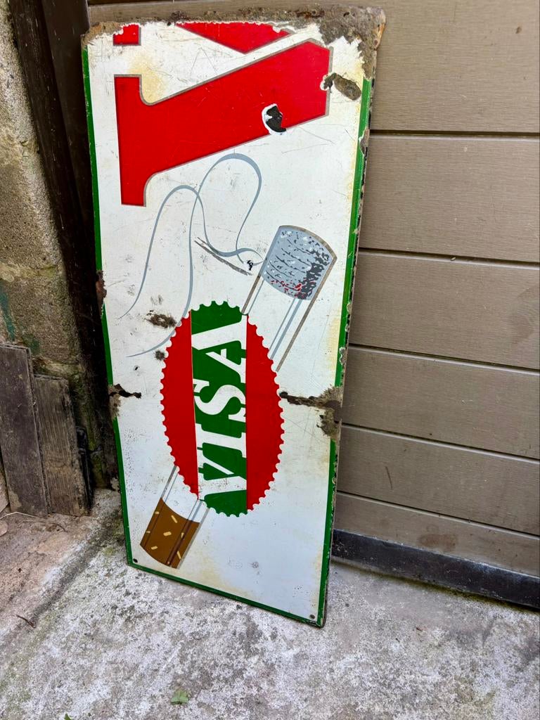 Plaque émaillée visa emaille bord, Enlèvement ou Envoi