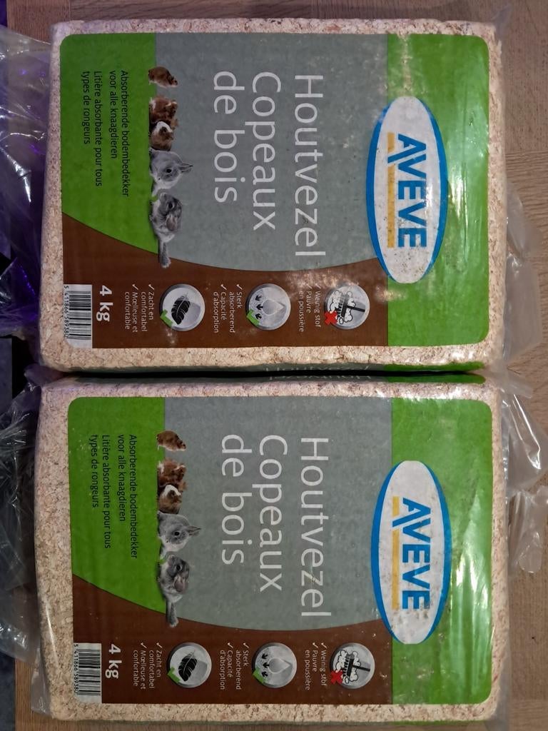 2 pakken houtvezel AVEVE, Ophalen