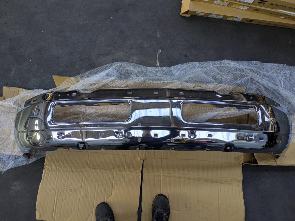 Pare-chocs chromé Dodge Ram 1994 - 2001 nouveau, Neuf, Pare-chocs, Autres marques automobiles, Enlèvement