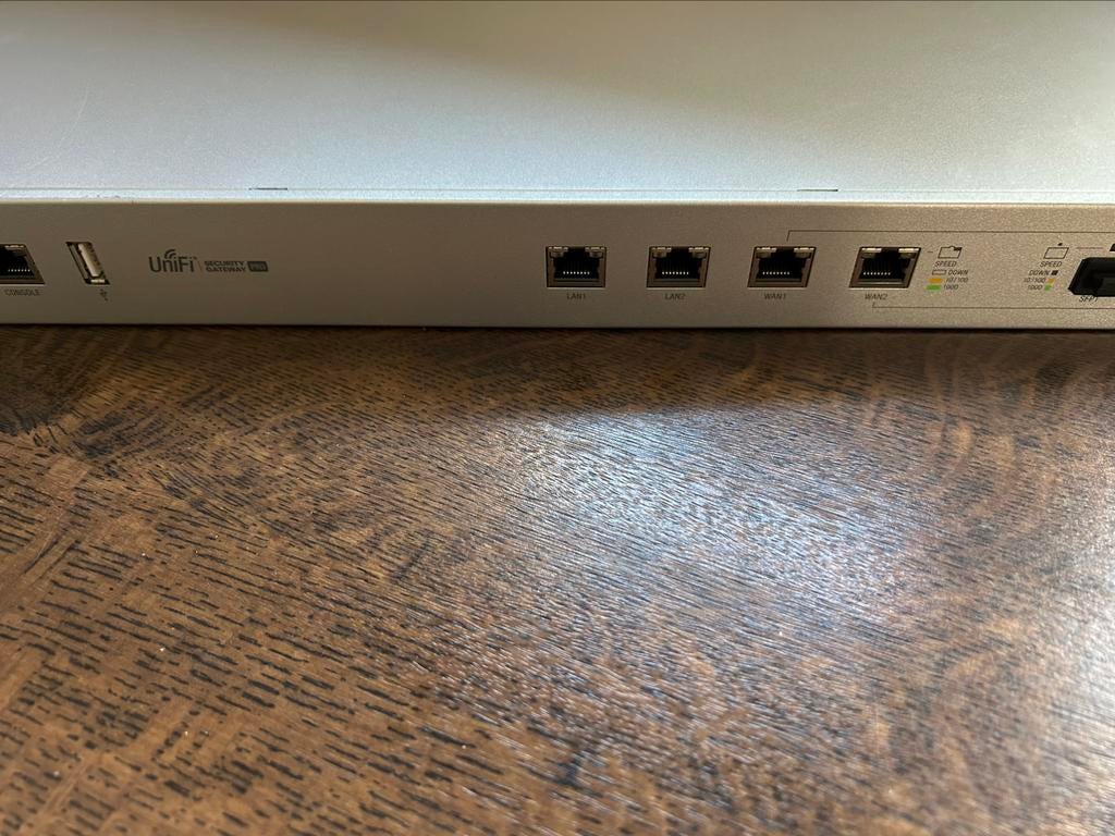 Unifi Security Gateway Pro, Ophalen, Gebruikt