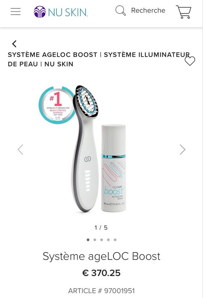 NuSkin Ageloc Boost + sérum, Zo goed als nieuw