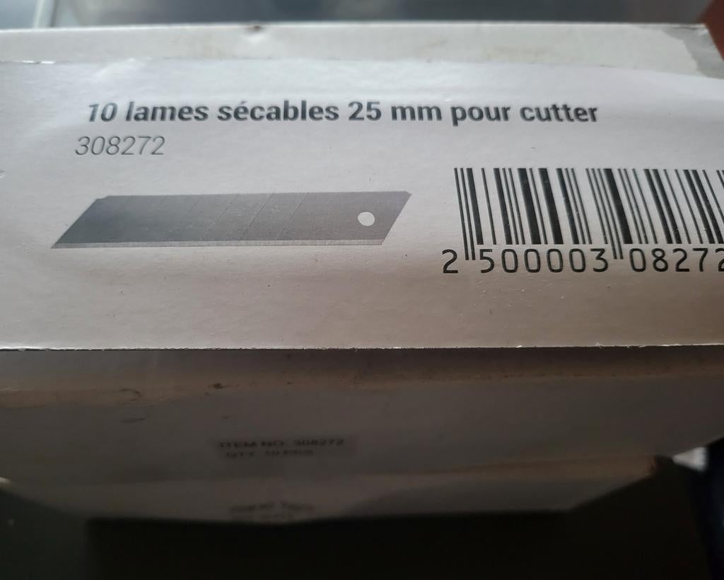 Afbreekmesjes , Ophalen, Nieuw