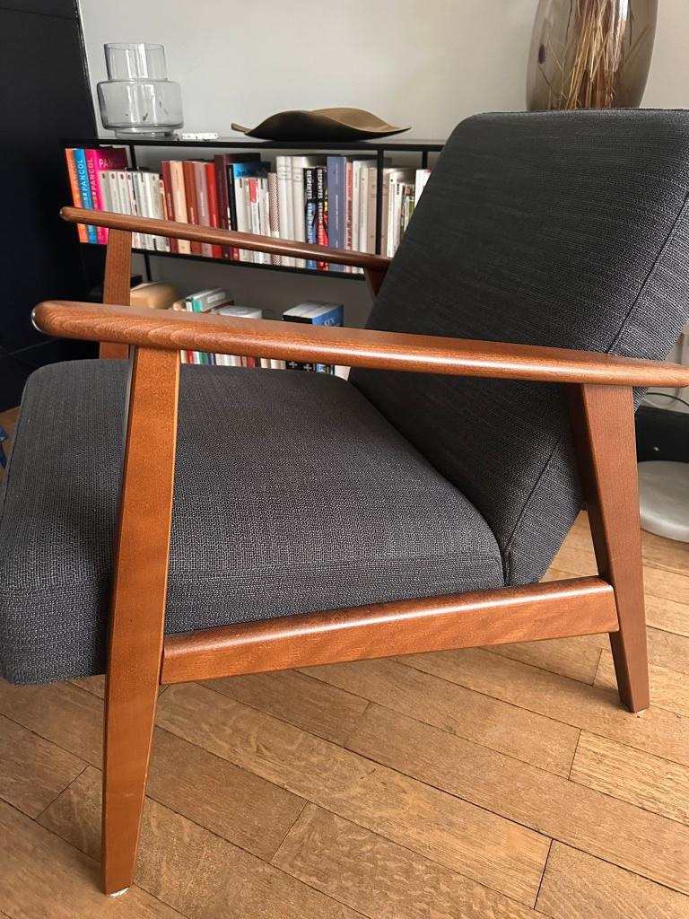 Chaise Ikea Style Scandinave, Maison & Meubles, Chaises, Gris, Comme neuf, Enlèvement, Scandinave