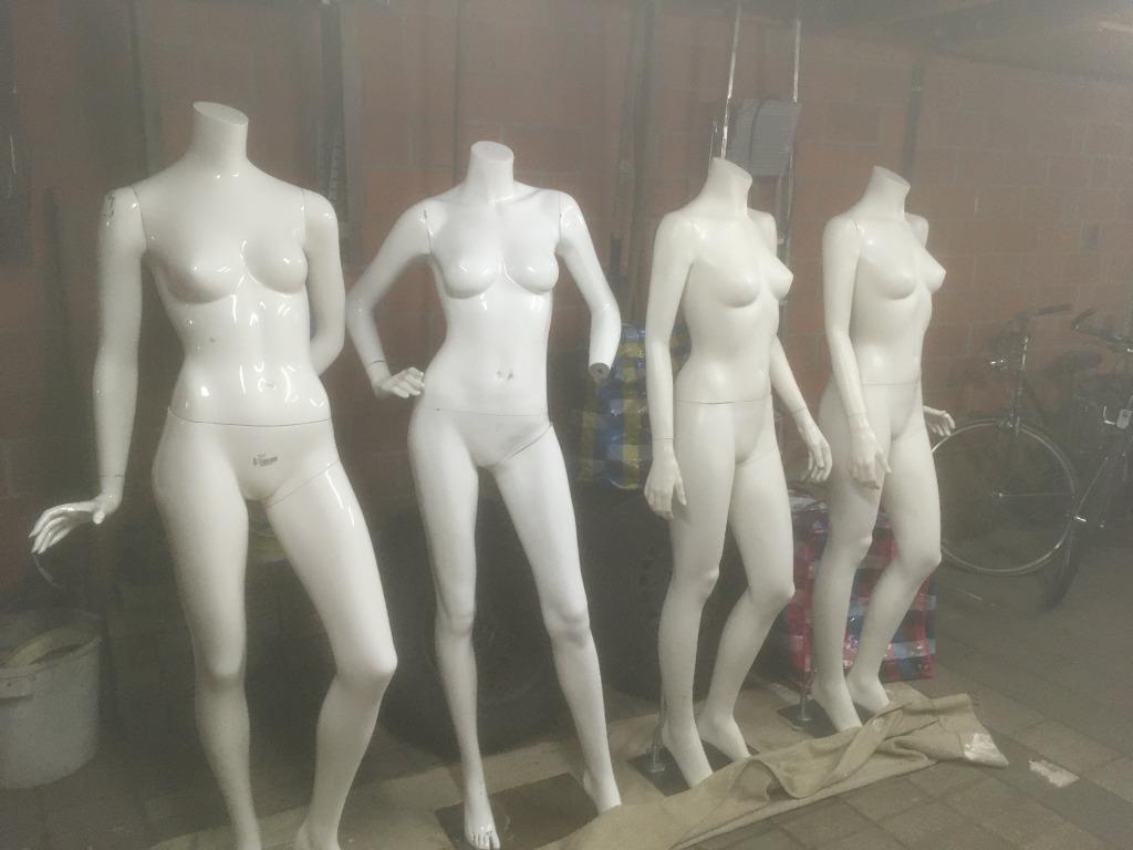 etalagepoppen (4 stuks), Ophalen, Gebruikt