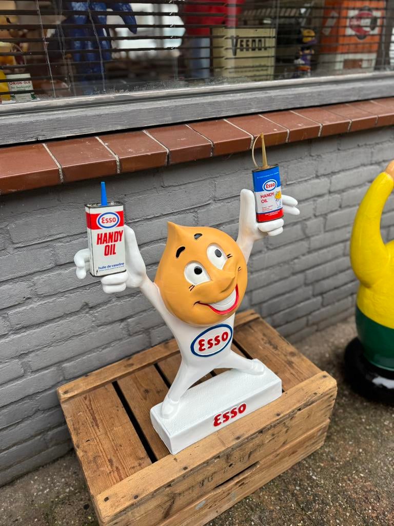 Image et figurine publicitaires Esso, Collections, Enlèvement, Comme neuf, Panneau publicitaire