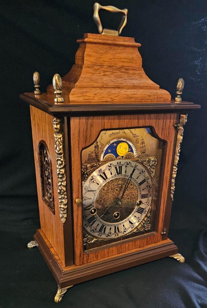 horloge de table avec tambours Westminster, Antiquités & Art, Antiquités | Horloges, Enlèvement ou Envoi