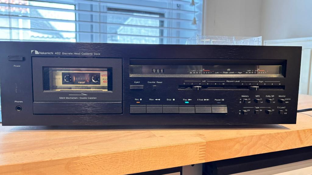 Nakamichi 482 Discrete 3-Head Cassette Deck, Audio, Tv en Foto, Cassettedecks, Ophalen, Enkel, Overige merken, Tape counter