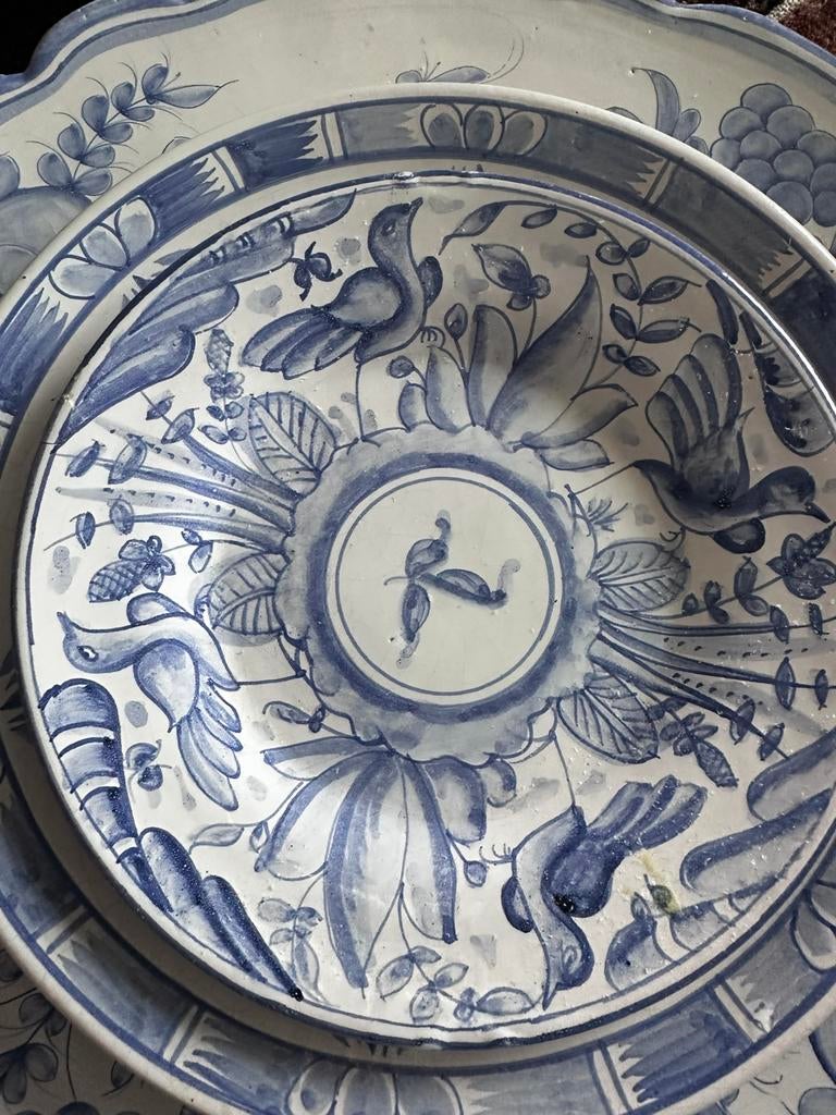 Handgeschilderd portugees aardewerk uit Coimbra, Huis en Inrichting, Woonaccessoires | Schalen en Manden, Gebruikt, Ophalen