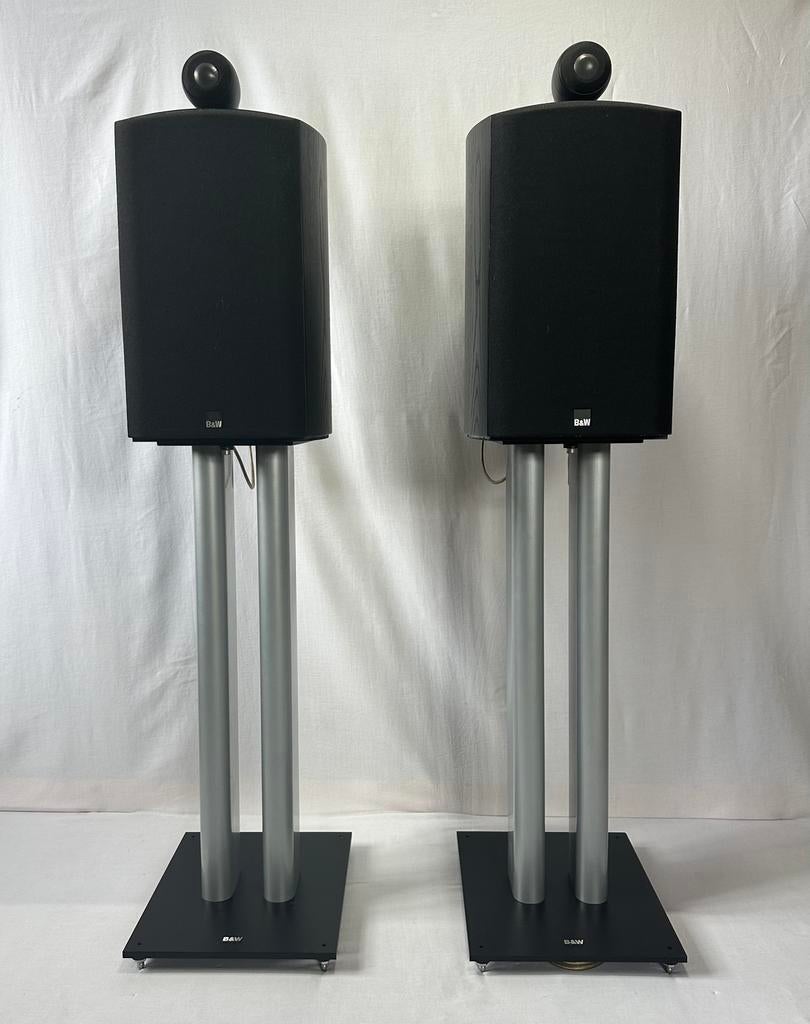 High-end b&w 805s op b&w statief, Ophalen, Zo goed als nieuw, Bowers & Wilkins (B&W), 120 watt of meer