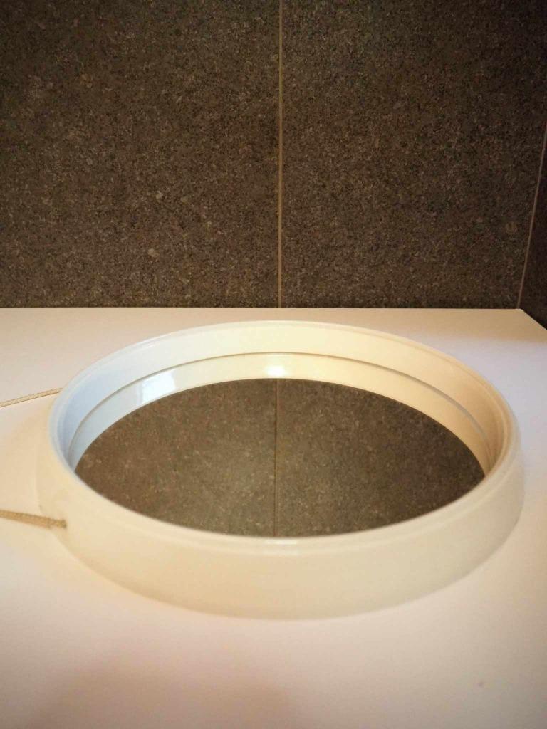 Ronde spiegel uit de Space Age, 1970s, Enlèvement, Comme neuf, Rond, Moins de 50 cm