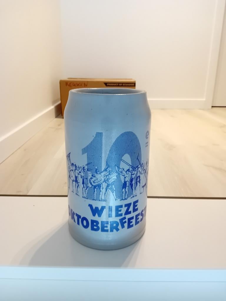 Oude 5 liter bierpot brouwerij van Roy oktoberfeesten wieze, Ophalen of Verzenden, Gebruikt