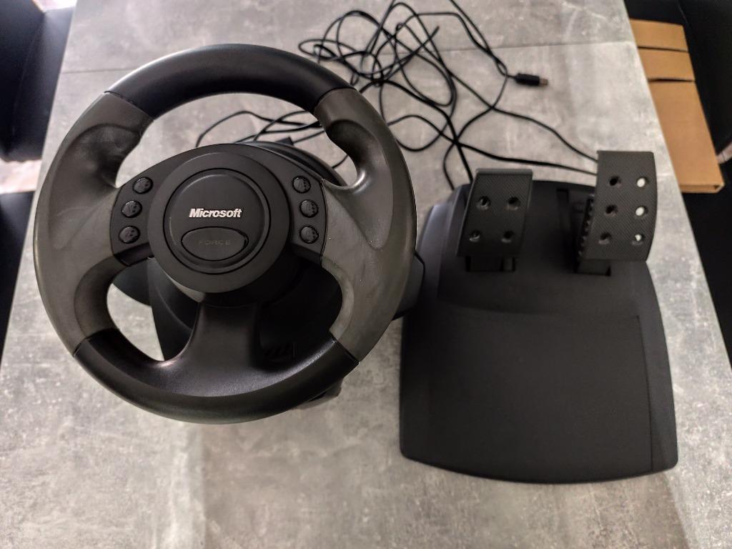 Microsoft Sidewinder PC-stuurwiel, Computers en Software, Ophalen of Verzenden, Gebruikt, Microsoft