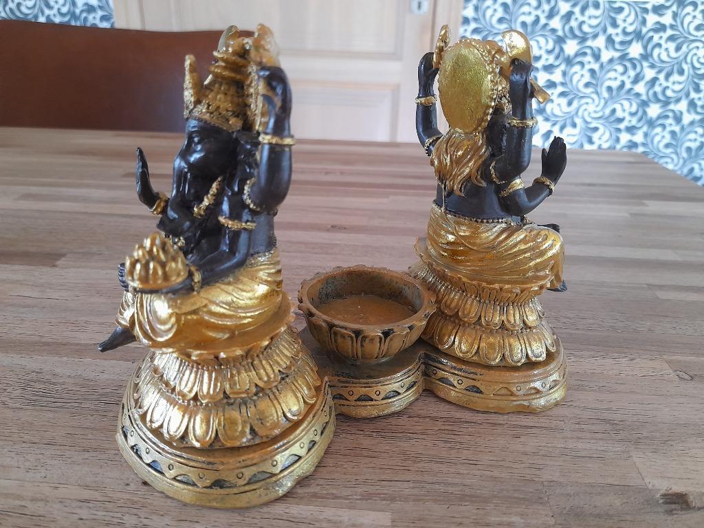 Ganesha Beeld met Theelichthouder, Ophalen of Verzenden, Zo goed als nieuw