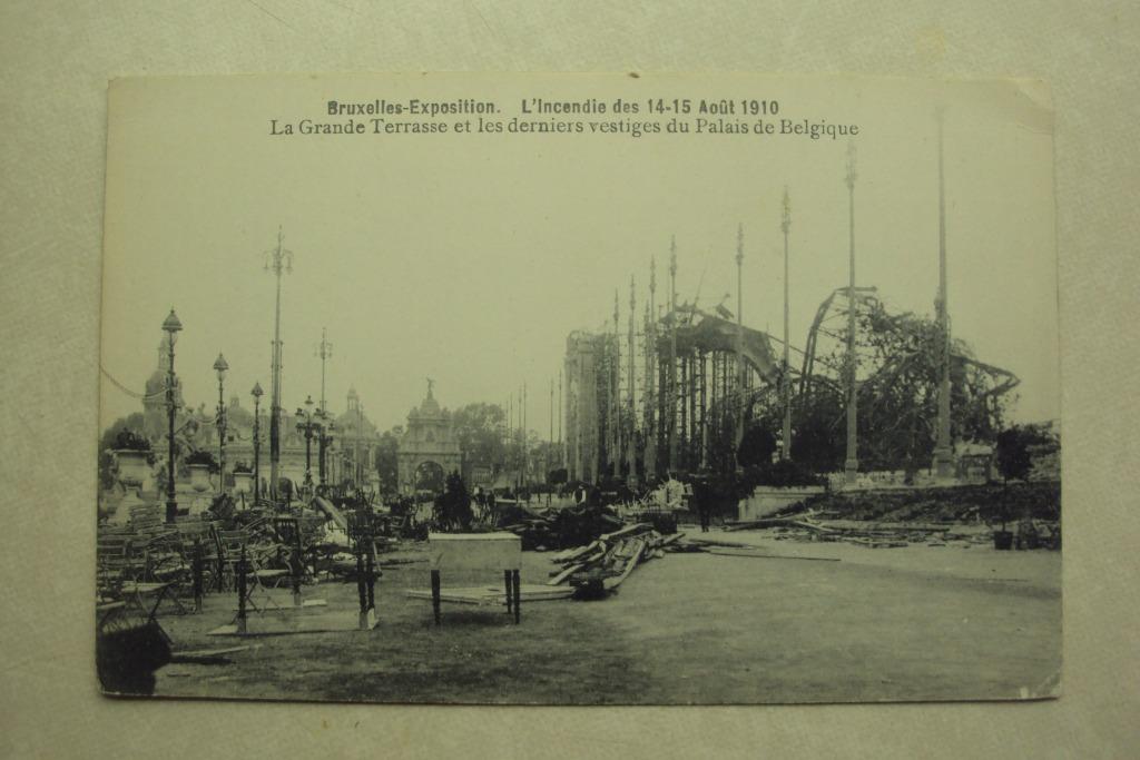 45305 - EXP. BRUXELLES - L'INCENDIE DES 14-15 AOUT 1910, Envoi