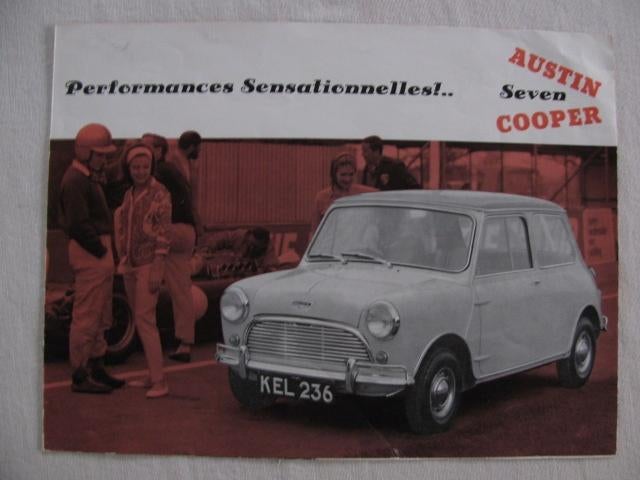 203 Austin Seven Mini Cooper folder 1963, Ophalen of Verzenden, Gelezen