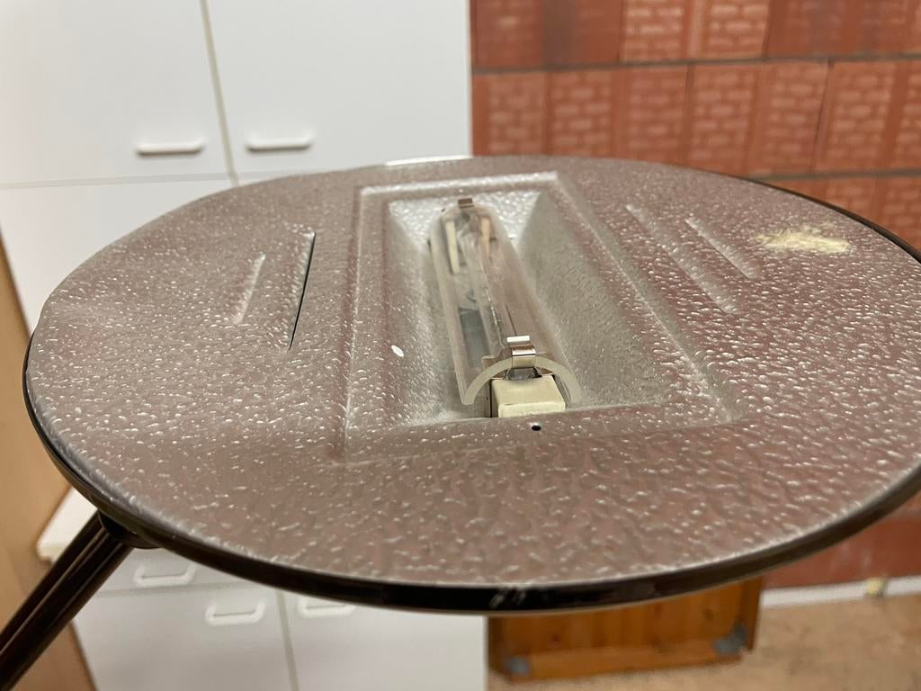 Halogeenlamp brons kleur, Huis en Inrichting, Ophalen, Zo goed als nieuw