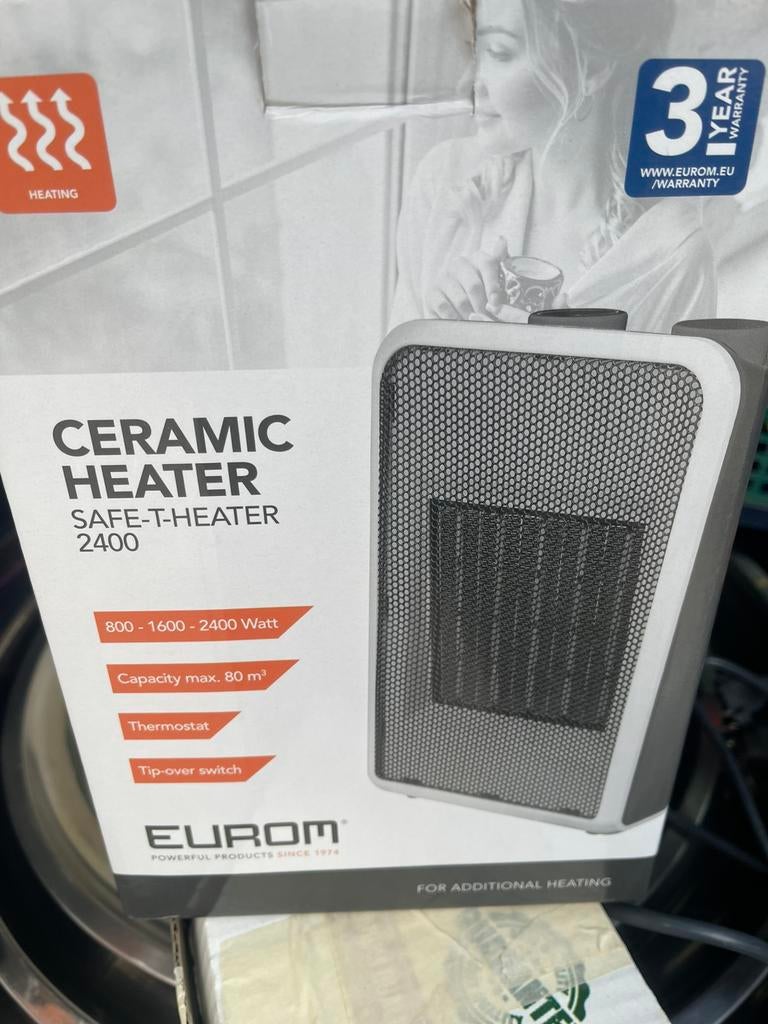 Chauf.ceram. 2400w. 30euro, Enlèvement, Comme neuf, Chauffage