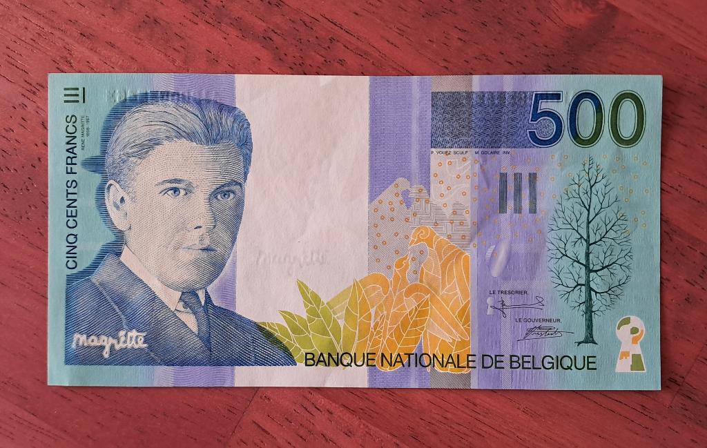 500 frank Magritte -  Top Kwaliteit, Postzegels en Munten, Bankbiljetten | België, Ophalen of Verzenden, Setje