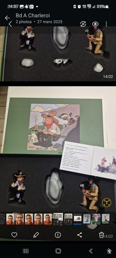 Plomb tintin, herge. Les indiens, Enlèvement ou Envoi