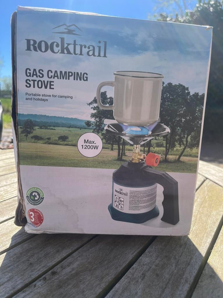 Rocktrail camping kooktoestel, Caravans en Kamperen, Kampeeraccessoires, Ophalen, Zo goed als nieuw