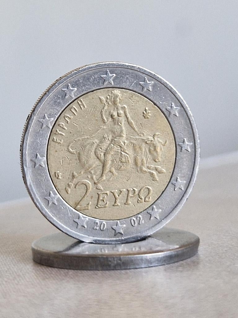 2002, Greece , 2 Euro Coin, Postzegels en Munten, Ophalen of Verzenden, 2 euro