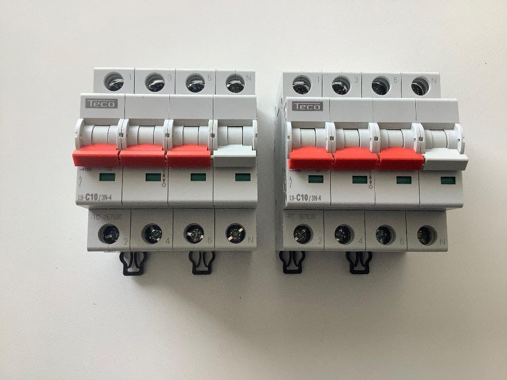 Teco - Automaat Tc 3P+N 10A 4,5Ka C - L9C103N4, Enlèvement, Comme neuf