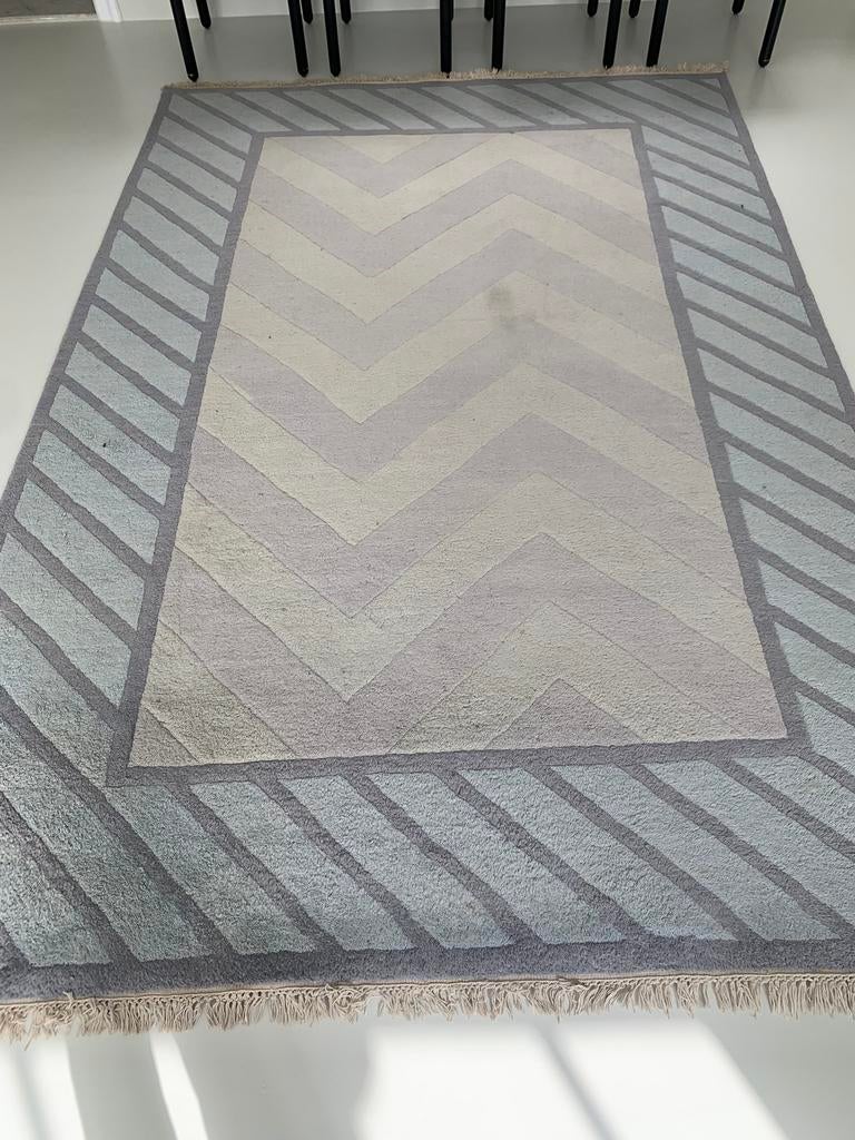 Zuiver Wol handgeknoopt tapijt, Huis en Inrichting, Stoffering | Tapijten en Vloerkleden, Ophalen, Zo goed als nieuw