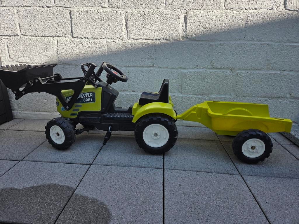 Traktor met karretje, Ophalen