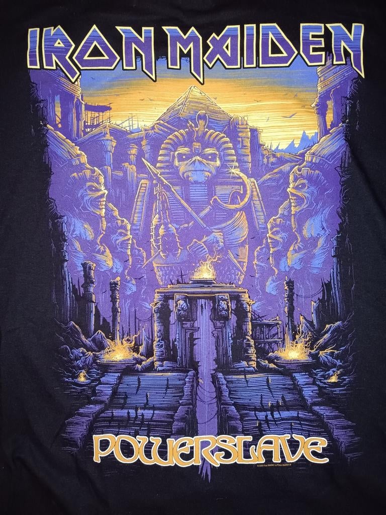 Iron Maiden t-shirt XL "Powerslave", Kleding | Heren, Ophalen of Verzenden