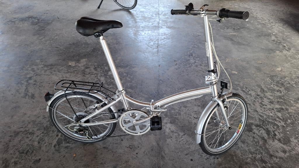 Minifiets in alu - stevige uitvoering, Ophalen, Versnellingen, Zo goed als nieuw, Totaal opvouwbaar