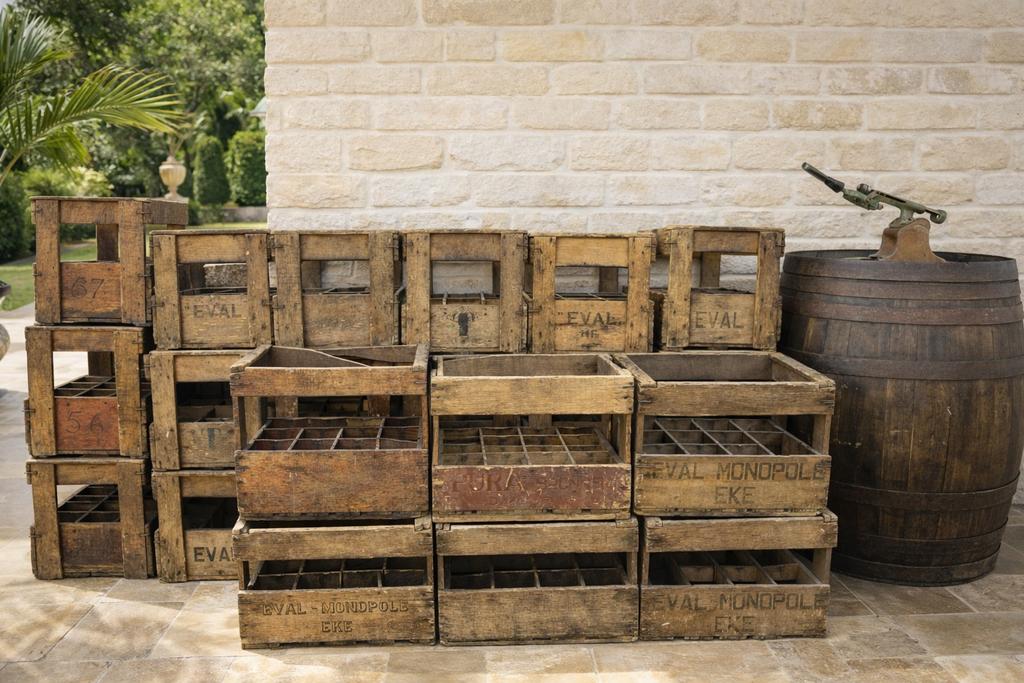 Vintage en autenthieke houten bierkratten l 45 x b 32 x h 40, Ophalen, Zo goed als nieuw