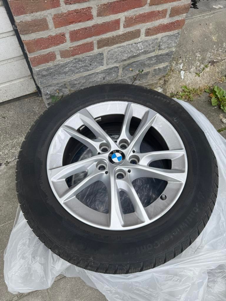 4 pneus continental et jantes bmw 5x120, Enlèvement ou Envoi, Pneu(s)