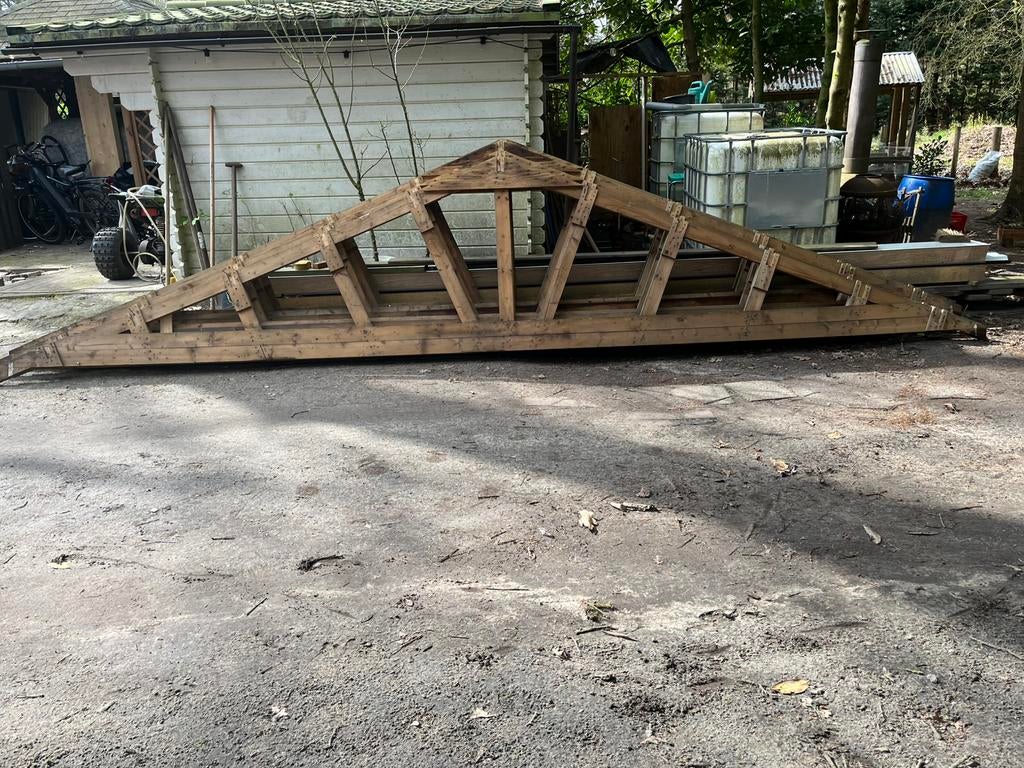 Voorgefabriceerde dakspanten, Bricolage & Construction, Bois & Planches, Enlèvement, Utilisé