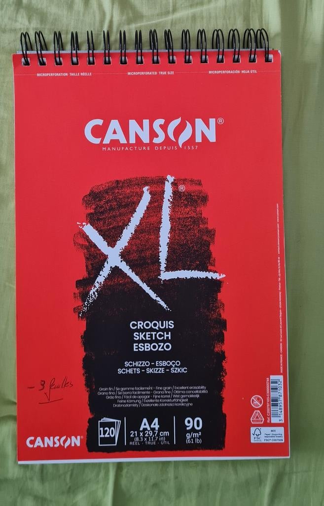 5 blocs CANSON - maximum 4 feuilles par bloc, Hobby & Loisirs créatifs, Dessin, Enlèvement