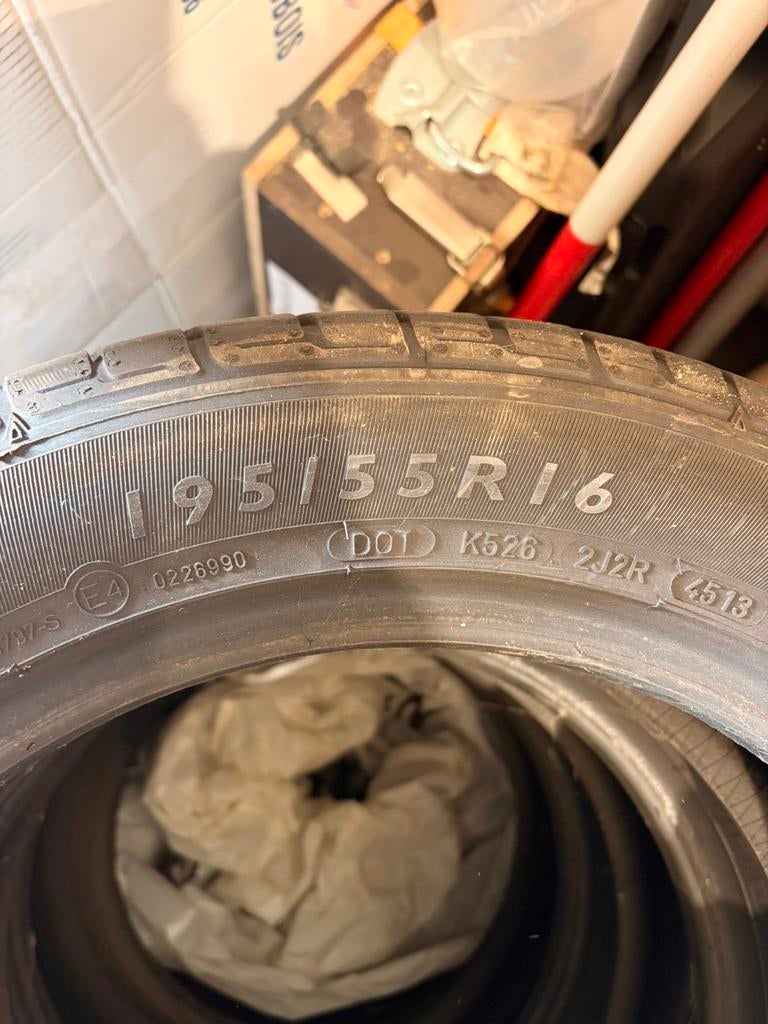 Pneus été Dunlop - 195/55/R16, Autos : Pièces & Accessoires, Pneus & Jantes, 16 pouces, Véhicule de tourisme, Pneus été, Pneu(s)