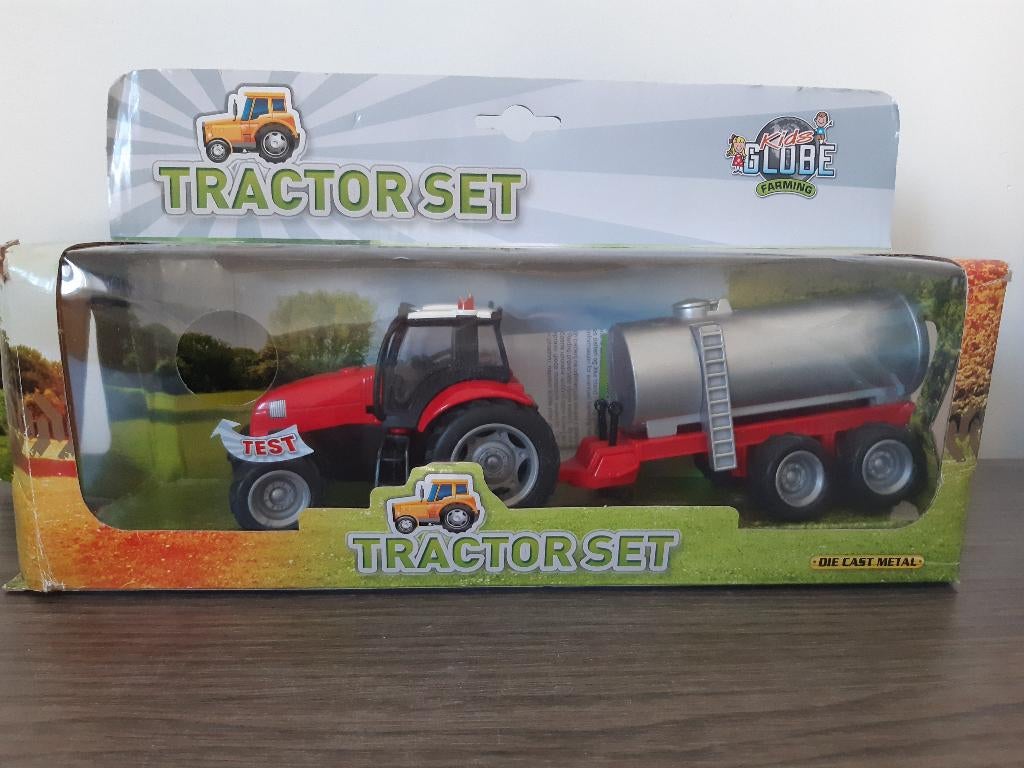 Tractor met aanhanger OF racewagen, Kinderen en Baby's, Speelgoed |Speelgoedvoertuigen, Ophalen of Verzenden