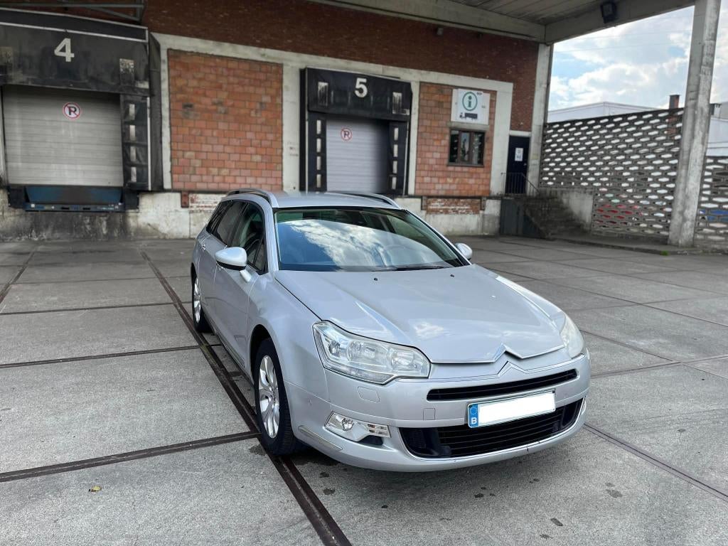 Citroen C5 Tourer Exclusive 2.0HDI EURO5 AUTOMAAT Gekeurd, Auto's, Citroën, Euro 5, Parkeersensor, Zwart, 4 cilinders