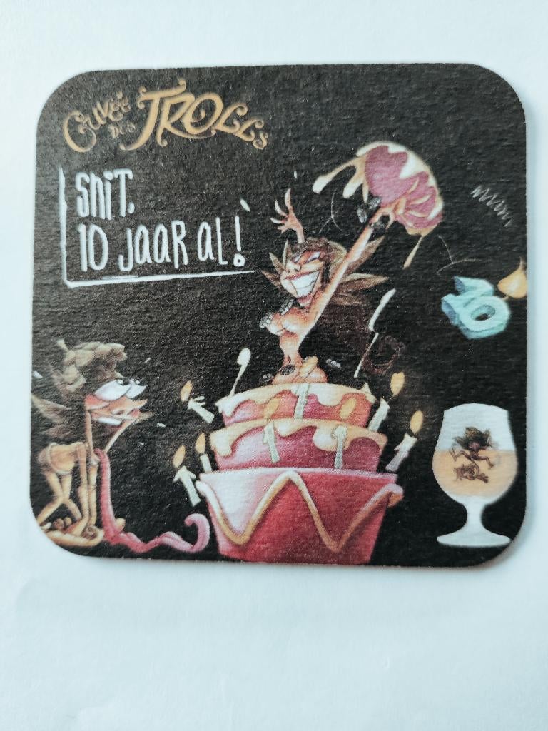 Bierviltje Cuvée des trolls R/V, Collections, Enlèvement ou Envoi, Comme neuf, Sous-bock, Autres marques