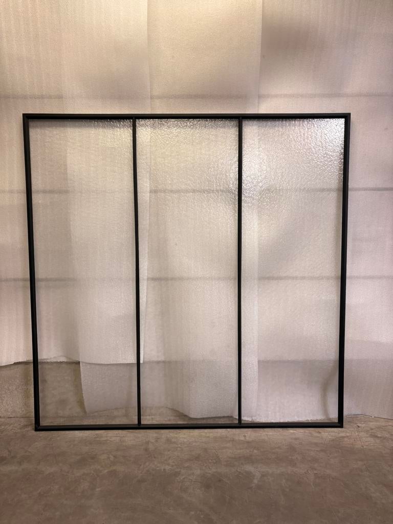 Smeedijzer vast raam met martelé glas, Doe-het-zelf en Bouw, Ophalen, Nieuw