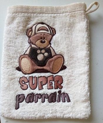 cadeau pour bébés: gant super parrain 4€ Neuf couverts inox., Enlèvement ou Envoi, Neuf