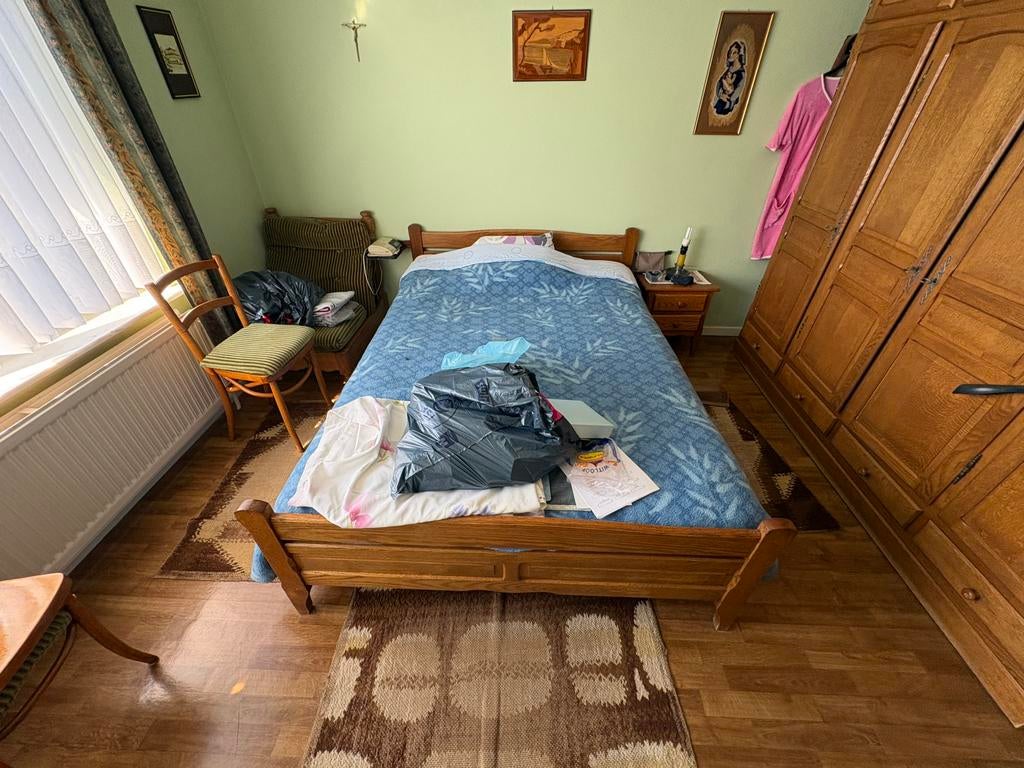 Chambre de style bois, Maison & Meubles, Chambre à coucher | Lits, Brun, Enlèvement, Utilisé, 200 cm