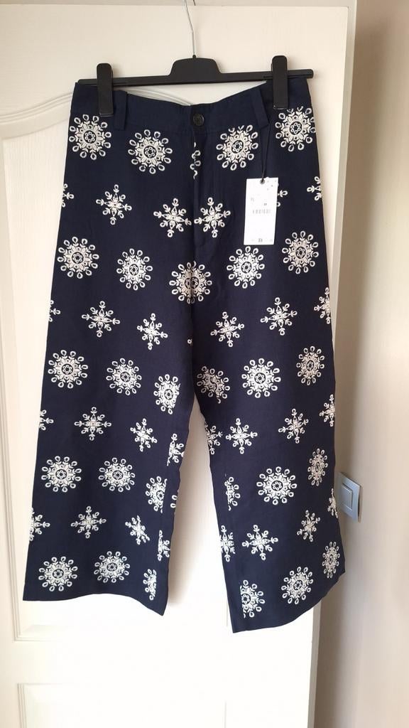 Pantalon large en lin New Zara, Neuf, Taille 46/48 (XL) ou plus grande, Enlèvement ou Envoi, Zara