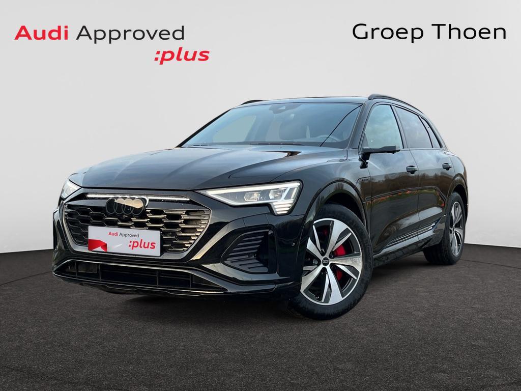 Audi Q8 e-tron Q8 e-Tron 106 kWh 55 Quattro S line, Auto's, Audi, Automaat, Zwart, Elektrisch, SUV of Terreinwagen