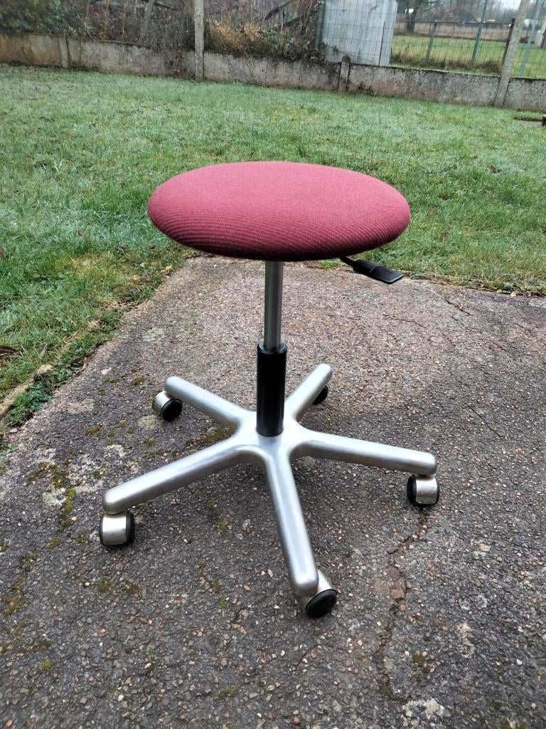 Vintage design werk kruk tabouret stool, Enlèvement, Réglable en hauteur, Utilisé