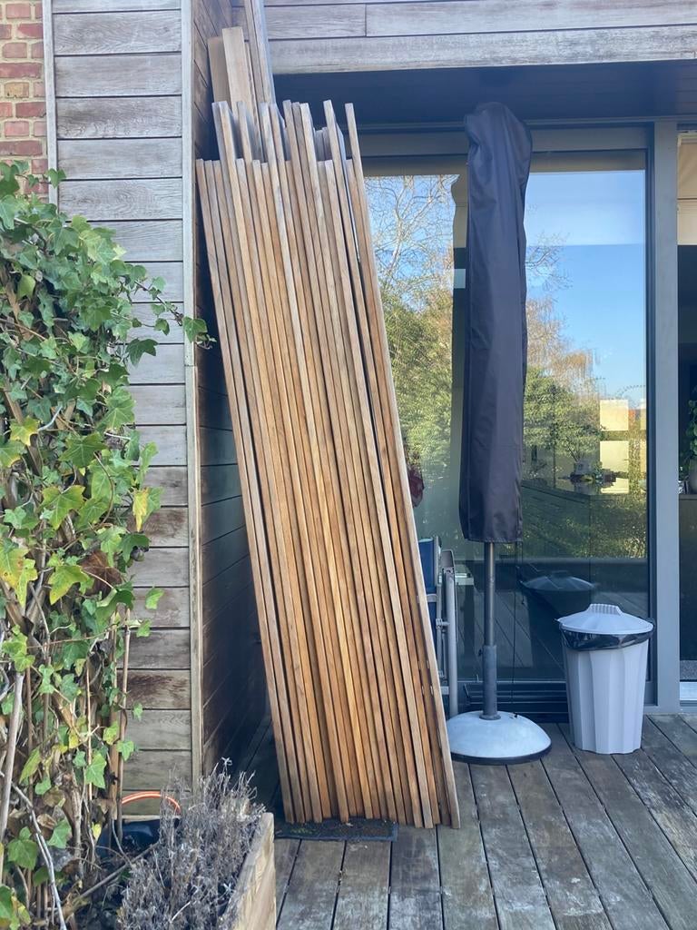 Houten planken - Bieden, Doe-het-zelf en Bouw, Ophalen, Gebruikt, Minder dan 25 mm, 250 tot 300 cm
