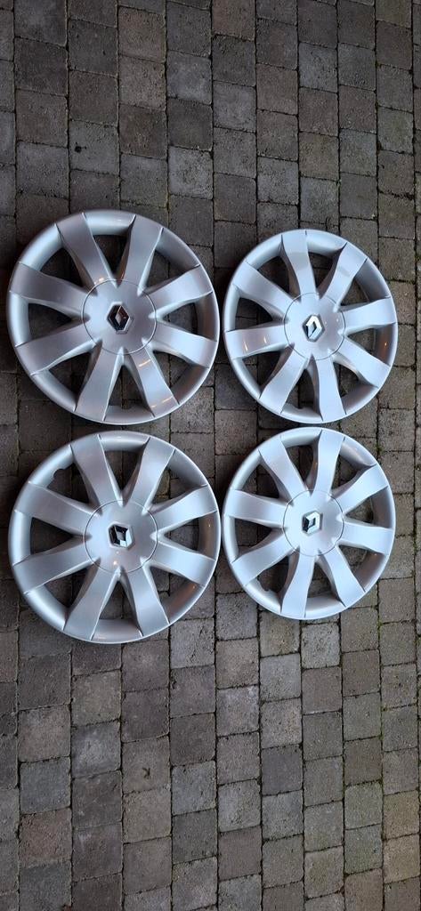 4 originele Renault wieldeksels ´Tiranis 15´, Auto diversen, Wieldoppen, Ophalen