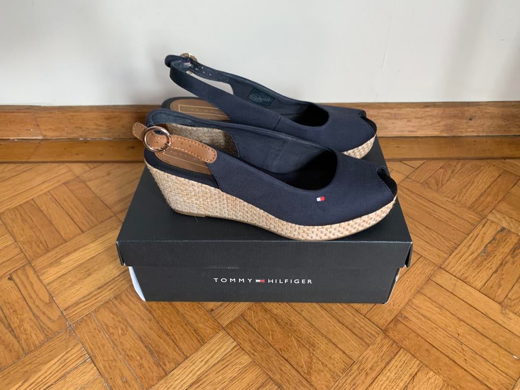 Tommy Hilfiger wedges / sandales slingback / espadrilles 38, Vêtements | Hommes, Chaussures, Enlèvement, Comme neuf, Sandales