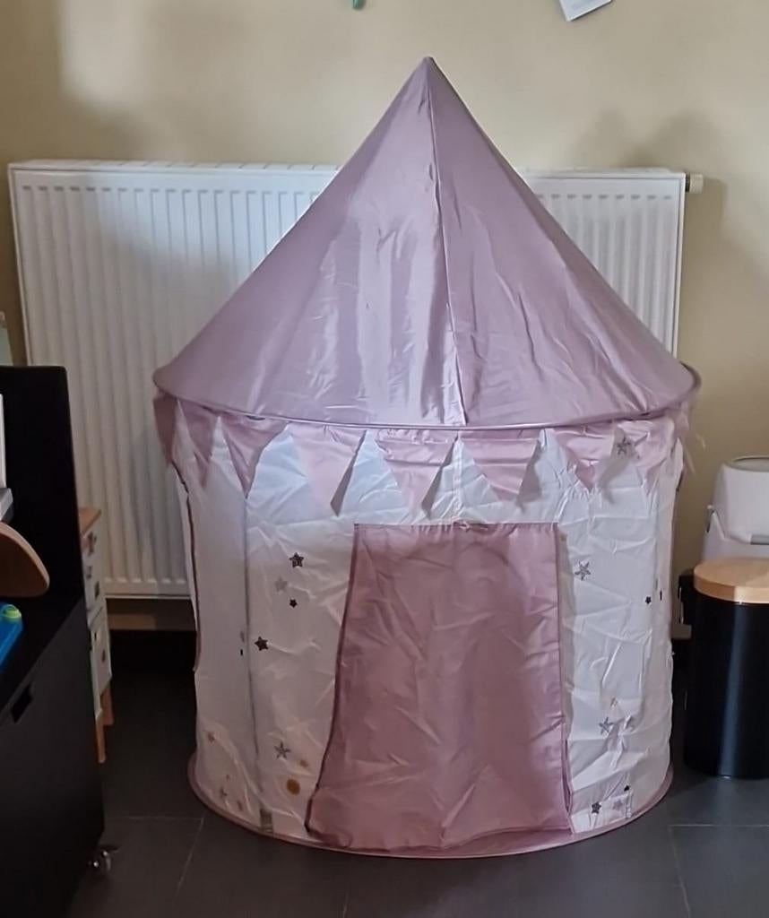 Roos prinsessententje, Ophalen, Gebruikt